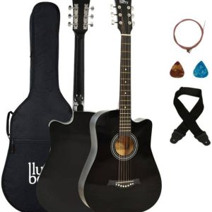 BLUEBERRY 38C Classic Black, 38 Inch Acoustic Guitar Li...