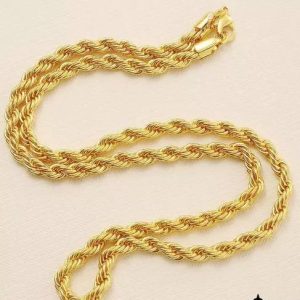 Necshiva 1 gram High Quality Indian Polished “20” Inches Gold Ch...