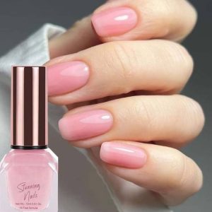 luzimaisa Pink Color Nail Lacquer Glossy Finish Nail Pa...
