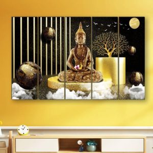 SAF PRINT Buddha religious Large Premium framed wall pa...