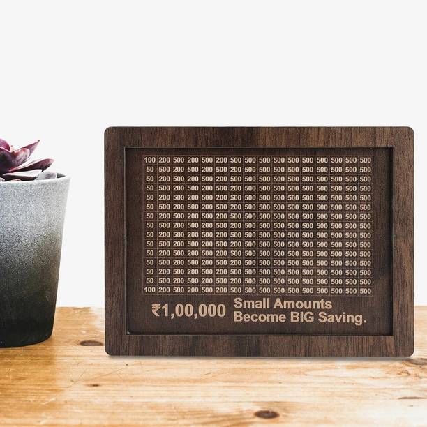 LAKHAJI wooden handcrafted children saving box Coin Ban...