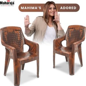 MAHARAJA Premium Plastic Chair –Ergonomic Armrest Desig...