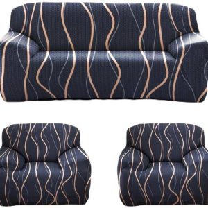 shringoori creations Polyester Floral 3+1+1 Seater Sofa...