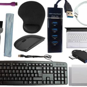 ANJO Keyboard-Wireless Mouse-Wrist Pad-3.0 Hub-3in1 Cle...