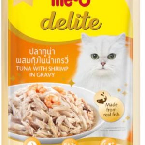 Me-O Me O Delite Tuna & Shrimp in Gravy Cat Wet Food Sh...