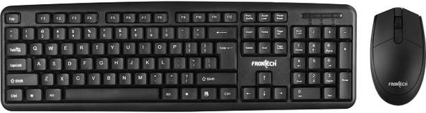 Frontech FT-1692 Wired Membrane Keys Keyboard and Mouse...