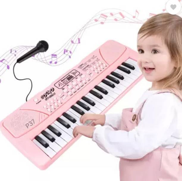 kdsn PINK37 Key Piano Keyboard with Mic & Charger P31 A...