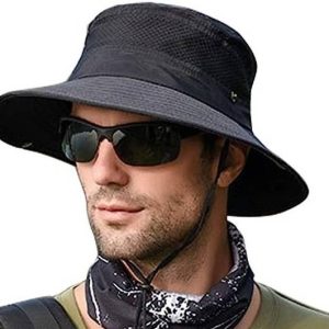 AlexVyan Round Crown Sun Visor Hat Cap for Men UV Prote...