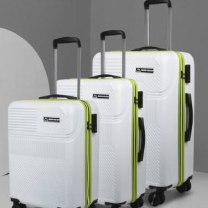 MOVE-MEANT Hard Body Set of 3 Luggage 8 Wheels - Poly Carbonate Ca...