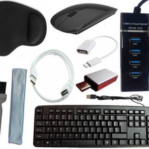 ANJO USB Keyboard-Wireless Mouse-Wrist Pad-3.0Hub-3in1 ...