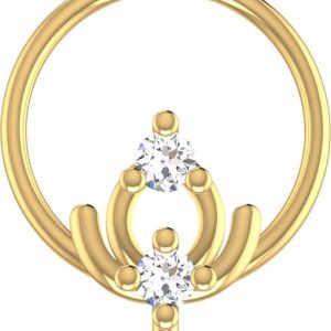 avsar Urjita 14kt Cubic Zirconia Yellow Gold Nose Wire