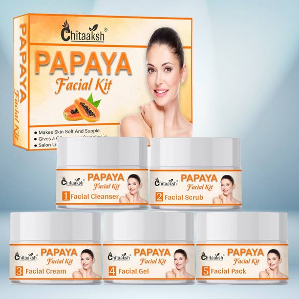 CHITAAKSH Papaya Facial Kit for Women & Men – Smooth, C...