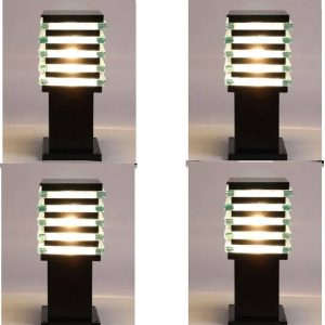 Lighthouse Gate Light Ice Cube 4 Pcs Gate Light Outdoor...
