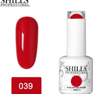 Shills Professional UV LED Soak Off Gel Polish 039 Red