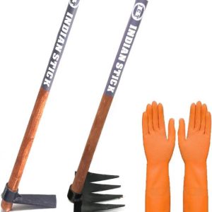 JCT PACK OF 3 TOOL GARDEN RAKE WITH WOODEN HANDLE 70CM ...