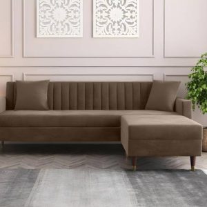 Carftjar Fabric 'L' Shaped Four Seater Sofa For Living ...