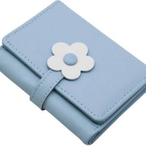 valerie Women Casual Blue Genuine Leather Wallet