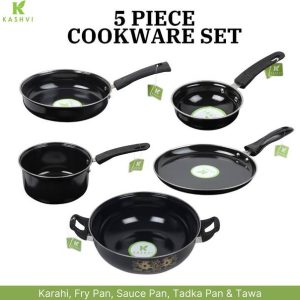 Kashvi Premium Kitchen Cookware Set Kadhai 26 cm diamet...