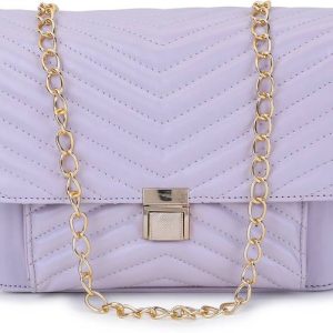 SPICE ART Purple Women Sling Bag Envelope Quilted PU Slingbag, la...