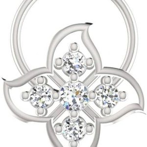 avsar Sumati 18kt Diamond White Gold Nose Wire