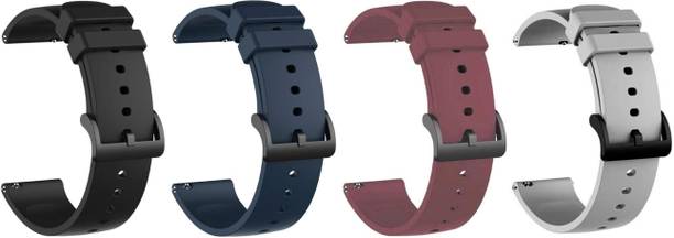 LORENZ BS-BLK-BLU-GRY-MRN 22 mm Silicone Watch Strap