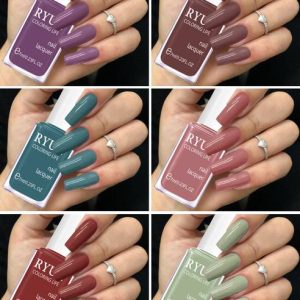 RYUK Gloss Gel Like Shine Nail Polish Set for Stunning ...