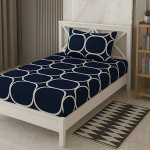 Shivi Creation 170 TC Cotton Single Printed Flat Bedshe...
