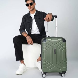 KILLER Small Cabin Suitcase (55 cm) 8 Wheels - Spider - Green