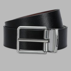 PUMA Men & Women Black Artificial Leather Belt