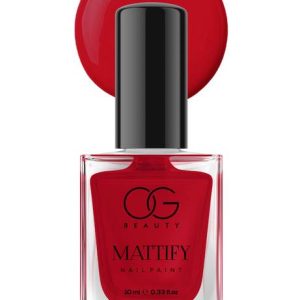 OG BEAUTY Red Carnival | Matte Finish Nail Paint with V...