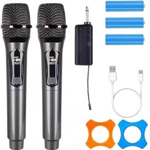 IMAGINEA UHF Wireless Microphone UHF Dual Cordless Dyna...