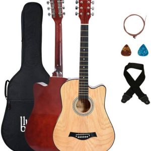 BLUEBERRY B-38C Ashwood, 38 Inch Acoustic Guitar Ash Te...