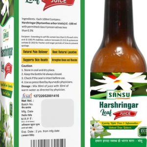 SANSU HEALTH CARE Harshingar Leaf Juice Quickly fight p...