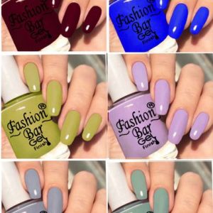 Fashion Bar Long Lasting HD Shine Pastel GEL Nail Paint...