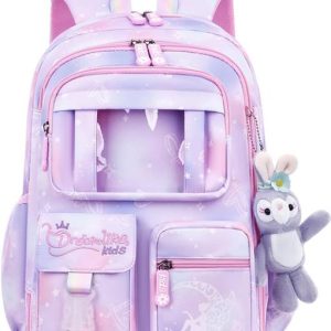 Woomzy Cute Aesthetic School Bag With Multiple Pockets ...