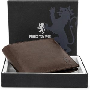 RED TAPE Men Casual, Formal Brown Genuine Leather RFID Wallet