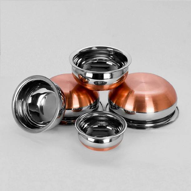 RBGIIT Copper Bottom Kitchen Serving Cooking Bowl birya...