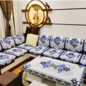 croox Polycotton Floral 3+1+1 Seater Sofa Cover