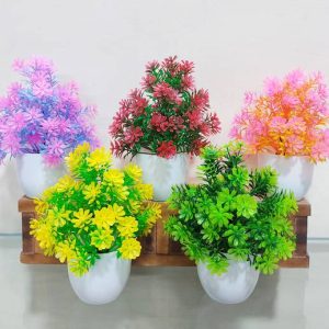 saf Small Size Set Of 5 Artificial Plants With Pot/Vase...