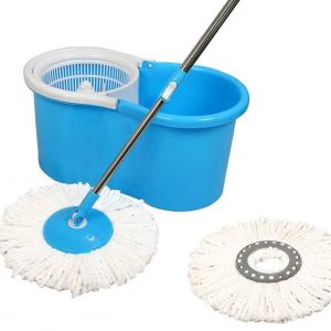 Neemco Greenrailtech Spin Bucket Mop with Refills Mop, ...