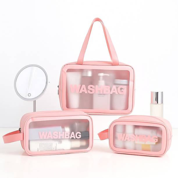 PERISA ENTERPRISE Travel Washbag Combo Set of 3 | Makeu...