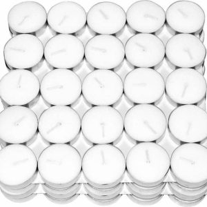 FYUGO White Wax Tealight Candles For Diwali Decoration,...