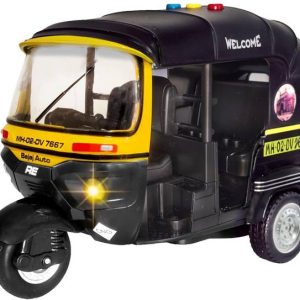 MIRTONICS Auto Rickshaw Toy with Light, Sound and Frict...