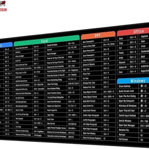 SIDGO Quality MS Excel Shortcuts Keyboard Non-Slip Rubb...