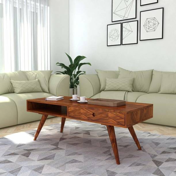 Ganpati Arts Sheesham Wood Coffee Table for Living Room...