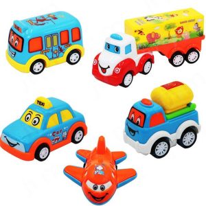 PRESENTSALE Unbreakable Pull Back Texi Car Truck Bus Pl...