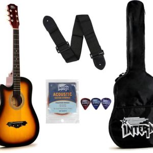 intern INT-38C-SB-L Acoustic Guitar Linden Wood Linden ...