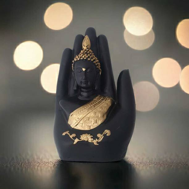 Crafoica Resin Palm Buddha Statue for Home, Office Deco...