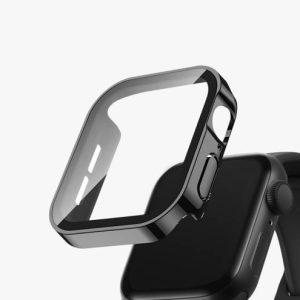 DailyObjects Black Sleek Fit Apple Watch Series Case wi...