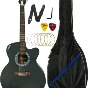 Chordz Black String Acoustic Guitar for Beginners1 Acou...
